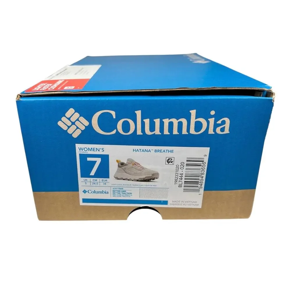 Columbia Women's Hatana Breathe Light Cloud Sea Wave Hiking Shoes Size 7